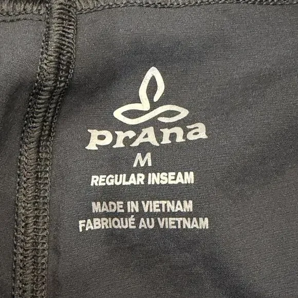 Prana Koen Pants Women's M Regular Fit Black Mid Rise Soft Waistband Drawstring - Picture 6 of 10